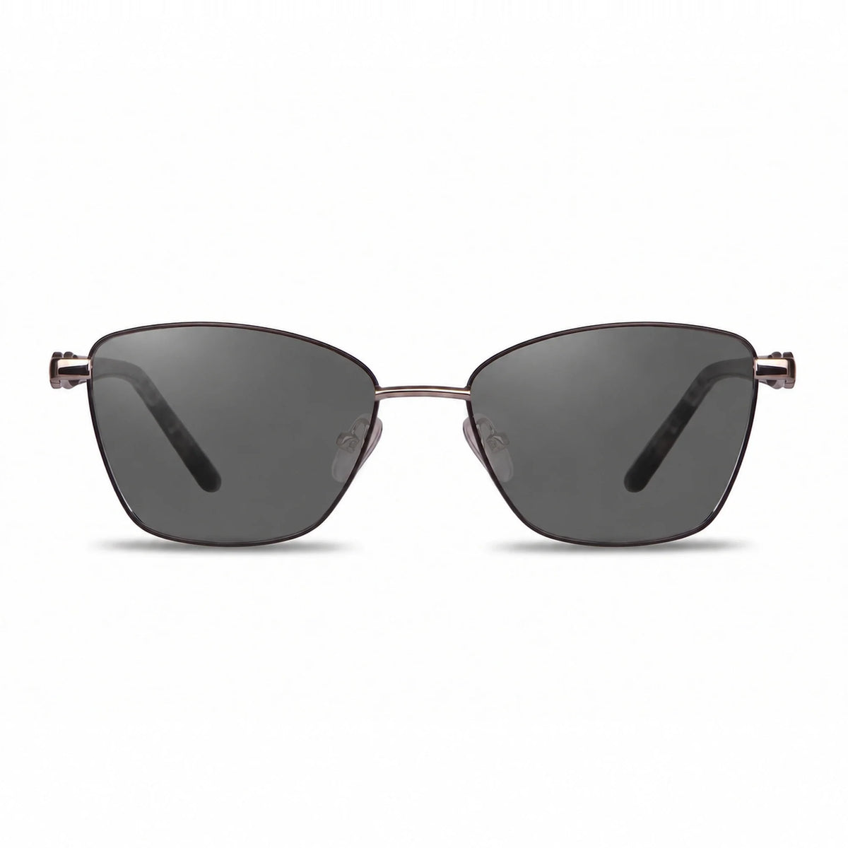 Fiore 22115 square sunglasses, gray steel frame · ReFramed, photo 1 of 36 | Polarized UV400