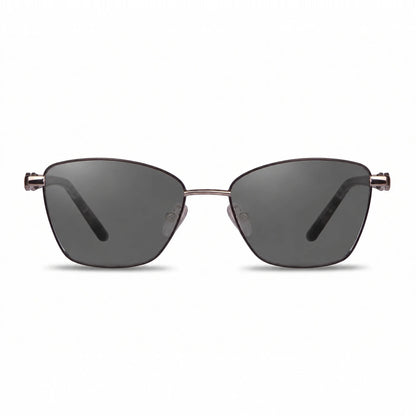Fiore 22115 square sunglasses, gray steel frame · ReFramed, photo 1 of 36 | Polarized UV400