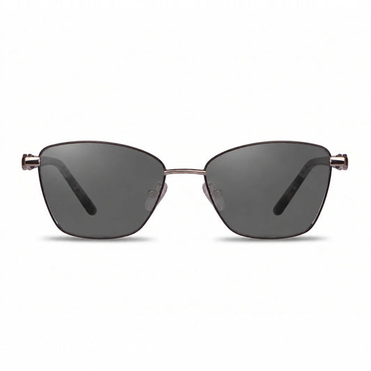 Fiore 22115 square sunglasses, gray steel frame · ReFramed, photo 1 of 36 | Polarized UV400