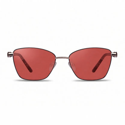 Fiore 22115 square sunglasses, gray steel frame · ReFramed, photo 16 of 36 | Polarized UV400