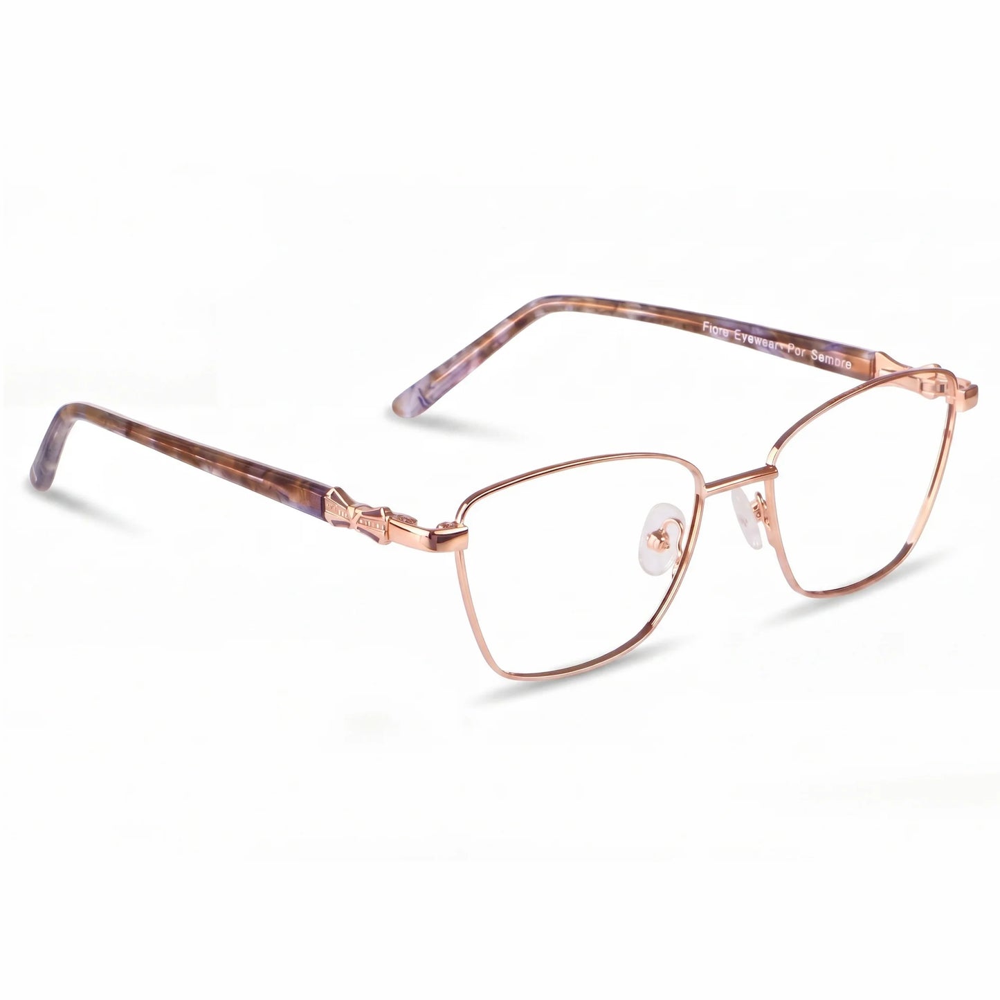 Fiore 22115 eyeglasses in gold – three-quarter view