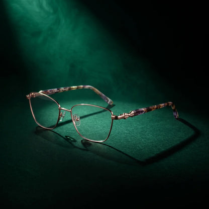 Fiore 22115 square metal reading glasses, gold frame · ReFramed, photo 54 of 62