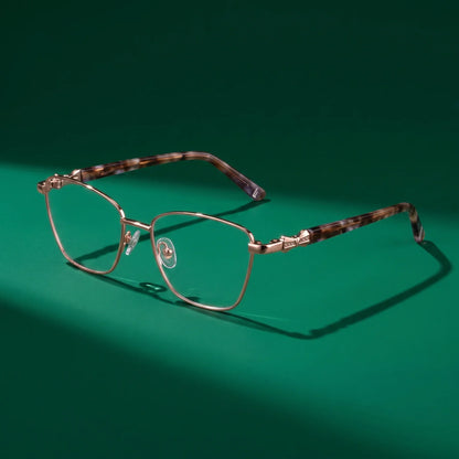 Fiore 22115 square metal reading glasses, gold frame · ReFramed, photo 46 of 62