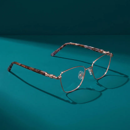Fiore 22115 square metal reading glasses, gold frame · ReFramed, photo 48 of 62