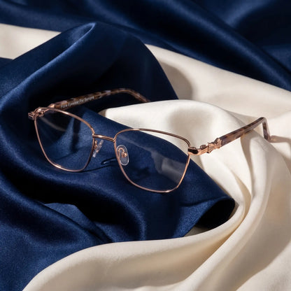 Fiore 22115 square metal reading glasses, gold frame · ReFramed, photo 53 of 62