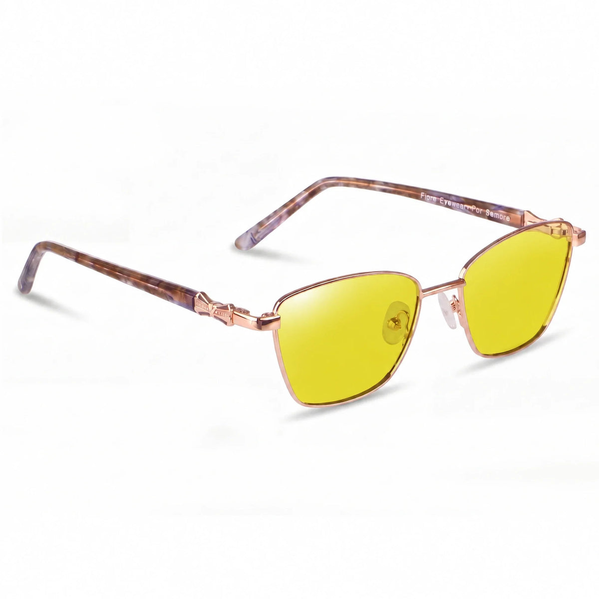 Fiore 22115 square sunglasses, gold steel frame · ReFramed, photo 11 of 36 | Polarized UV400