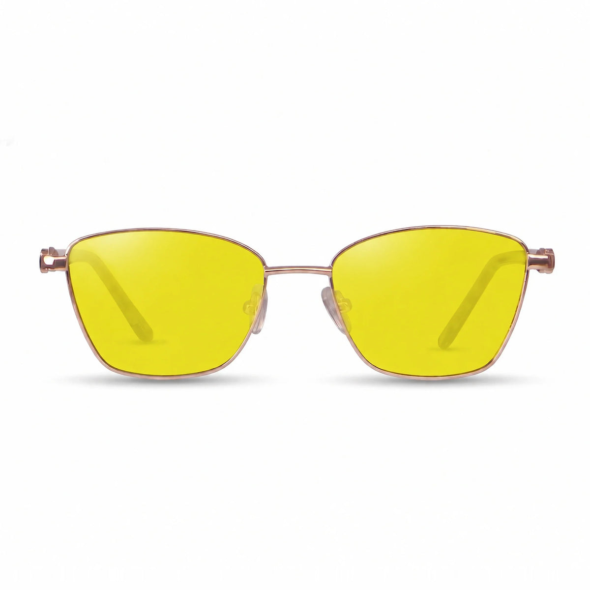 Fiore 22115 square sunglasses, gold steel frame · ReFramed, photo 10 of 36 | Polarized UV400