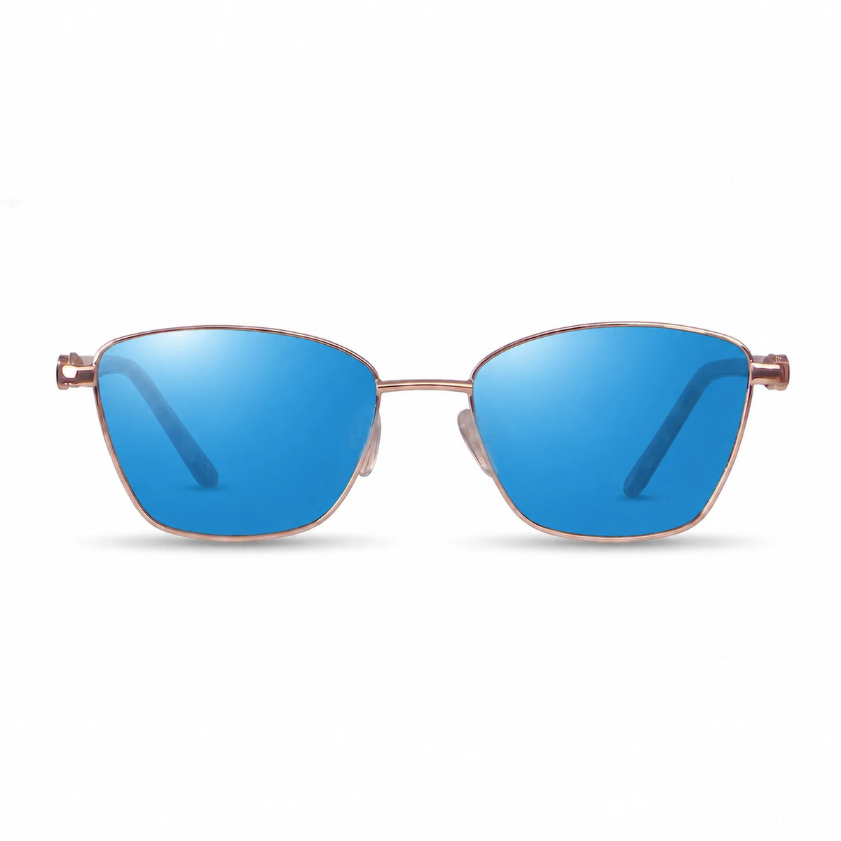 Fiore 22115 square sunglasses, gold steel frame · ReFramed, photo 25 of 36 | Polarized UV400