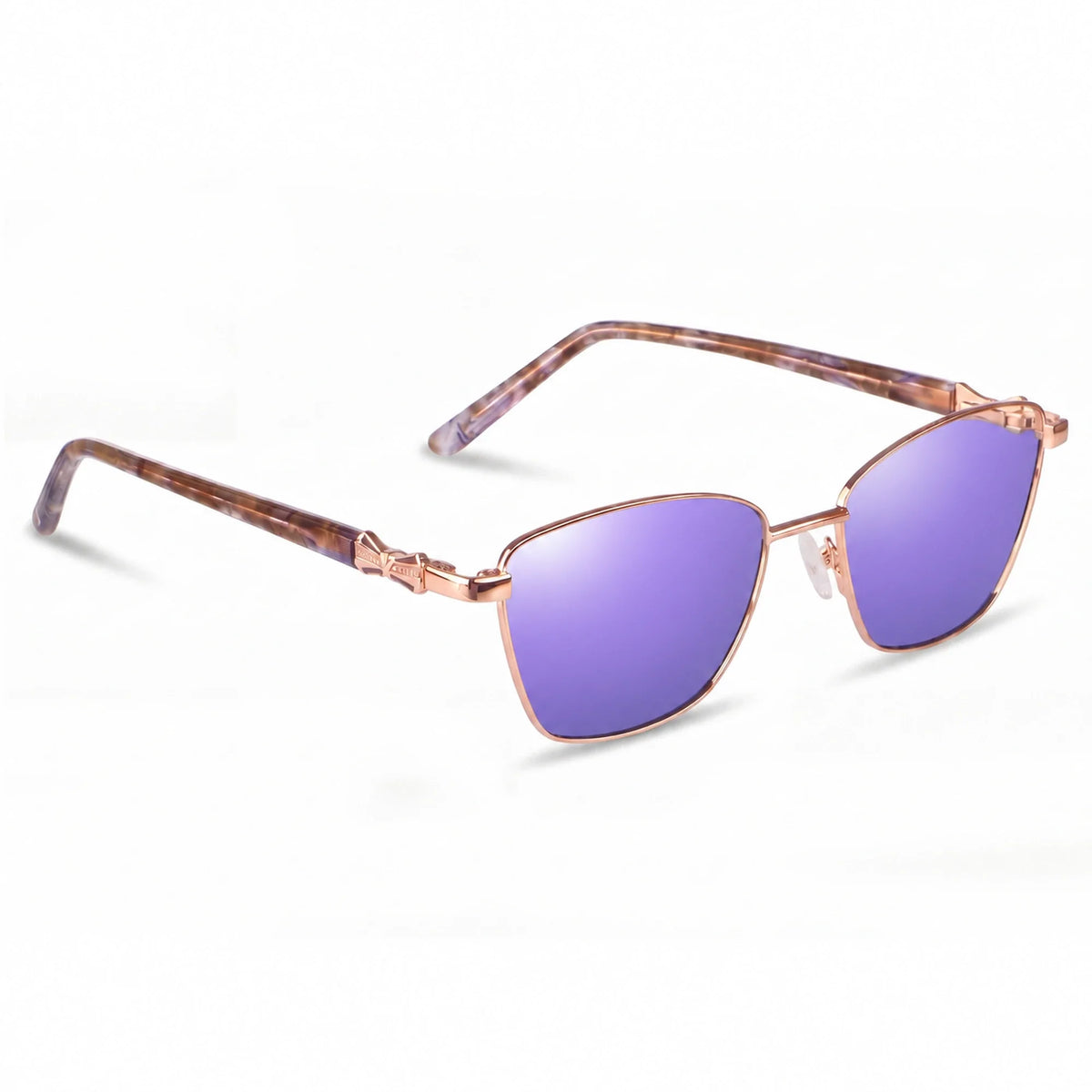 Fiore 22115 square sunglasses, gold steel frame · ReFramed, photo 35 of 36 | Polarized UV400