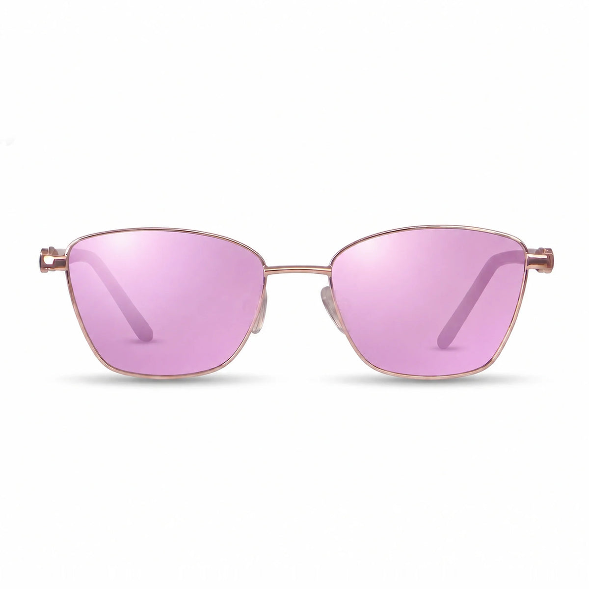 Fiore 22115 square sunglasses, gold steel frame · ReFramed, photo 31 of 36 | Polarized UV400