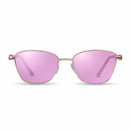 Fiore 22115 square sunglasses, gold steel frame · ReFramed, photo 31 of 36 | Polarized UV400
