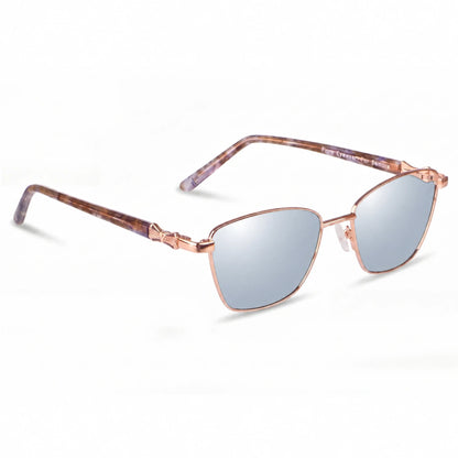 Fiore 22115 square sunglasses, gold steel frame · ReFramed, photo 29 of 36 | Polarized UV400