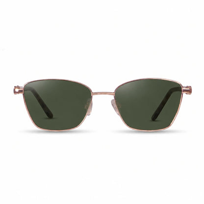 Fiore 22115 square sunglasses, gold steel frame · ReFramed, photo 7 of 36 | Polarized UV400