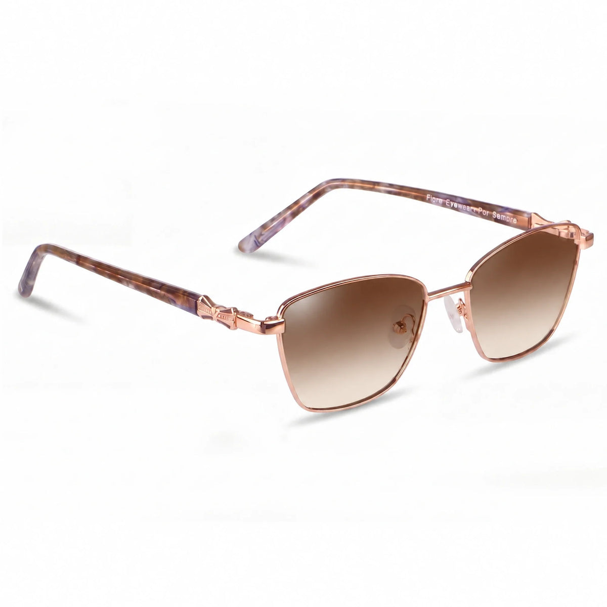 Fiore 22115 square sunglasses, gold steel frame · ReFramed, photo 23 of 36 | Polarized UV400