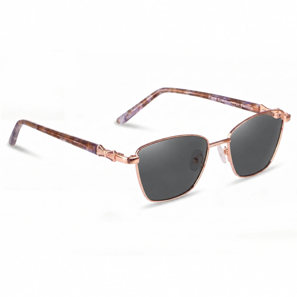 Fiore 22115 square sunglasses, gold steel frame · ReFramed, photo 2 of 36 | Polarized UV400
