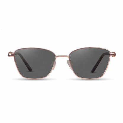 Fiore 22115 square sunglasses, gold steel frame · ReFramed, photo 1 of 36 | Polarized UV400