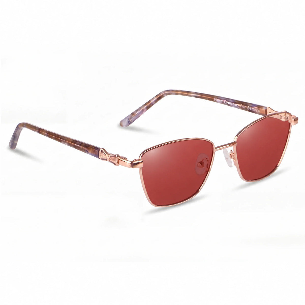 Fiore 22115 square sunglasses, gold steel frame · ReFramed, photo 17 of 36 | Polarized UV400