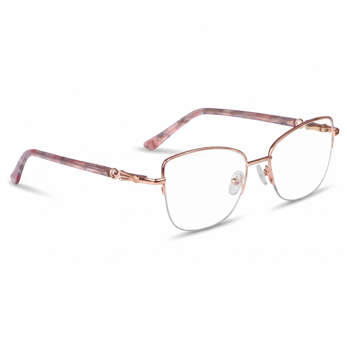 Fiore 22117 eyeglasses in gold – three-quarter view