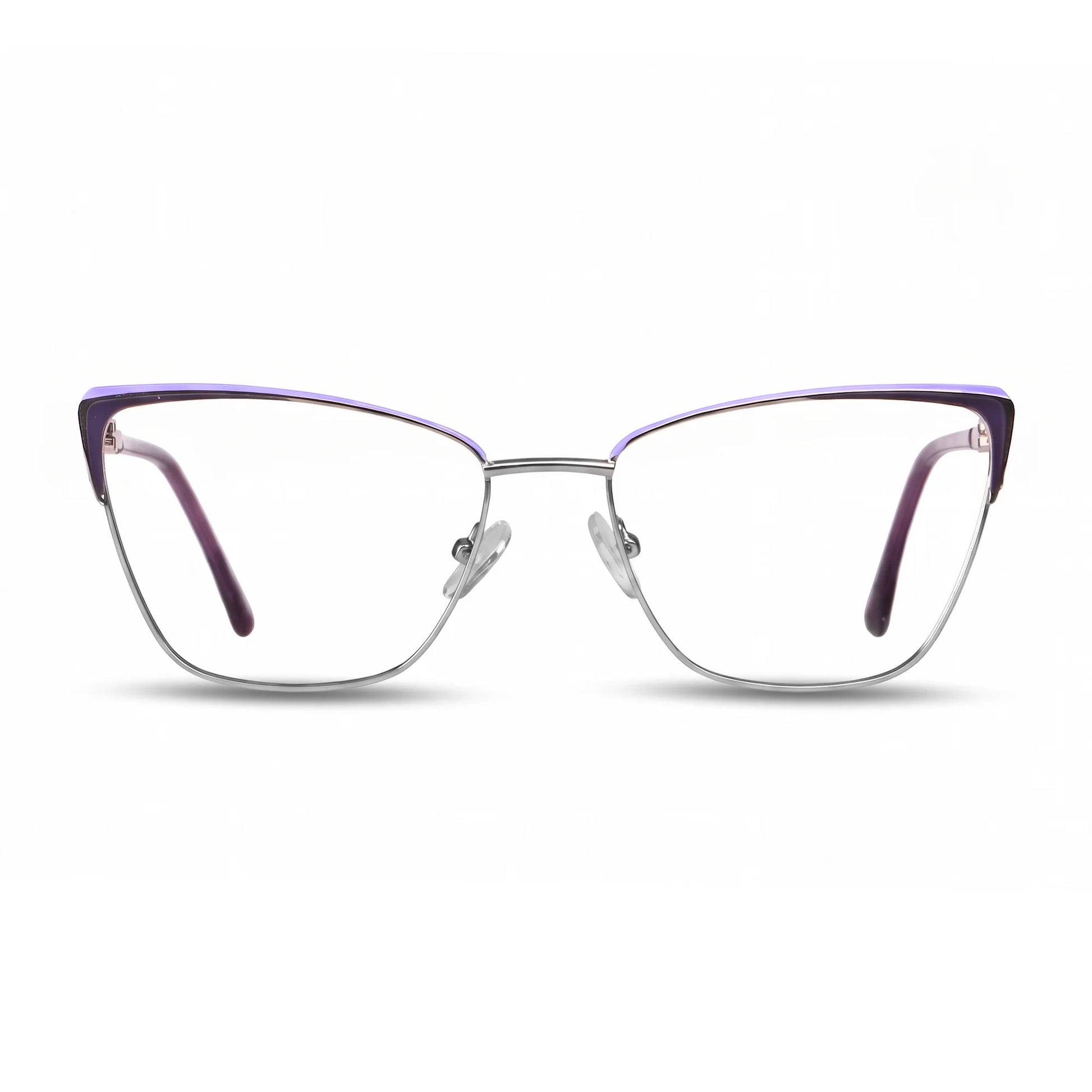 Fiore 3839 optical frame, Purple Silver, front view