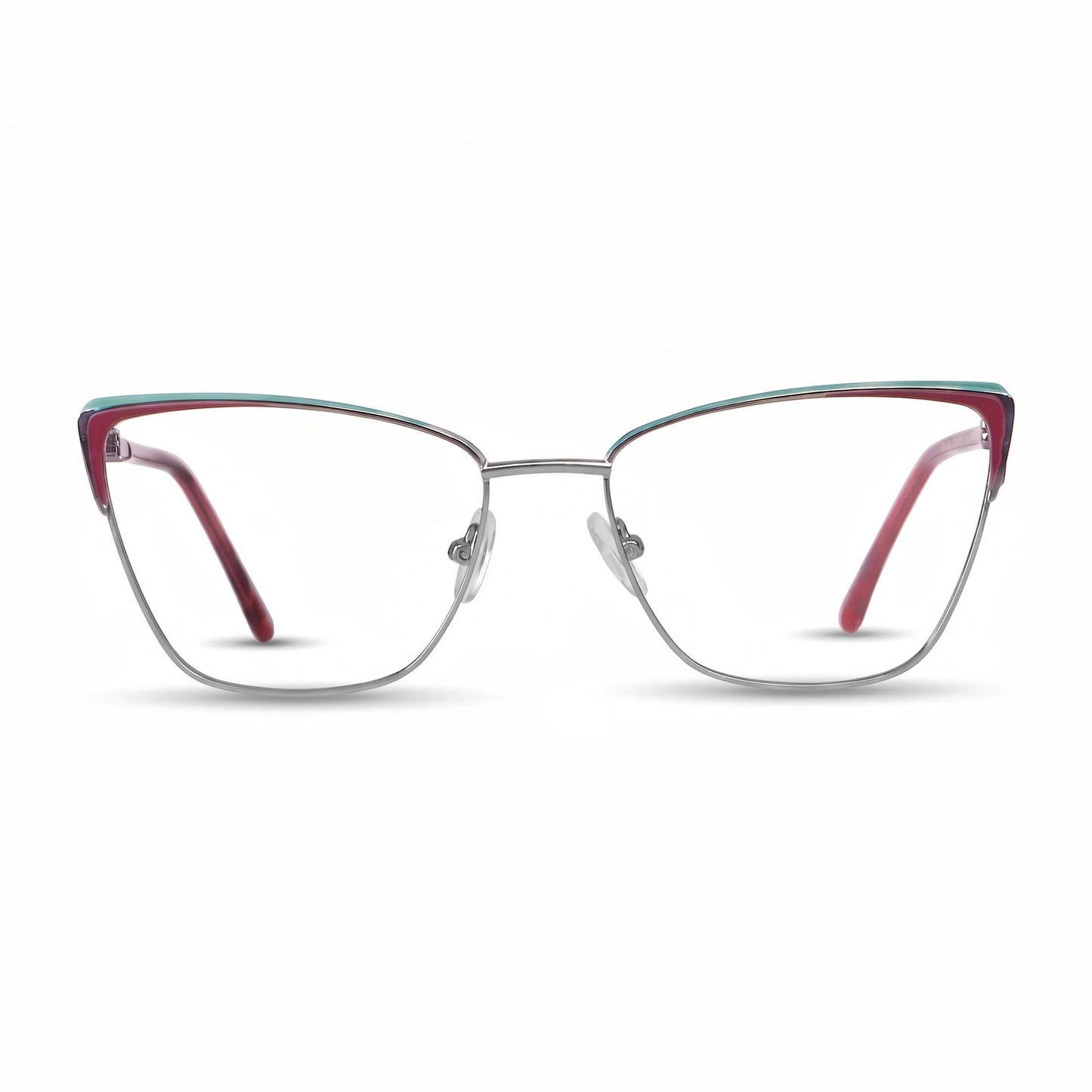 Fiore 3839 optical frame, Red Gun, front view