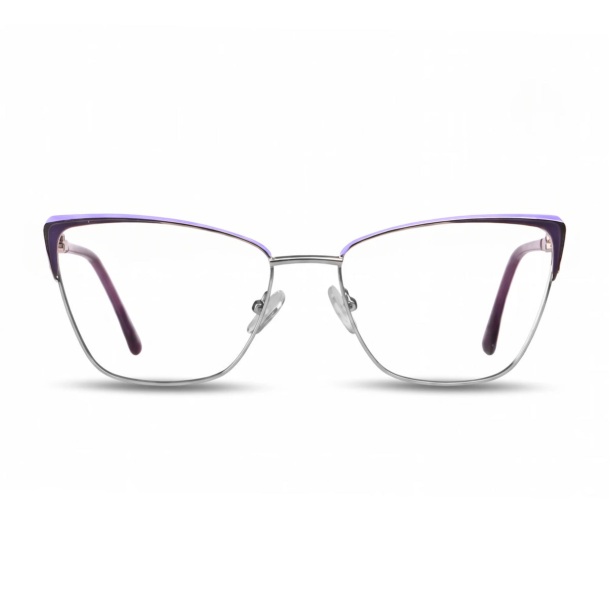 Fiore 3839 eyeglasses in purple silver – front view