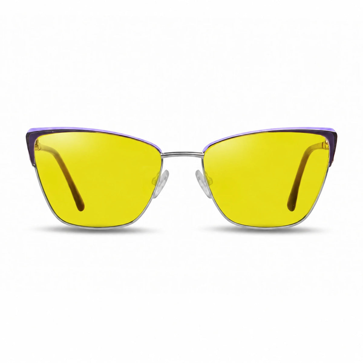 Fiore 3839 cat eye sunglasses, purple steel frame · ReFramed, photo 10 of 36 | Polarized UV400
