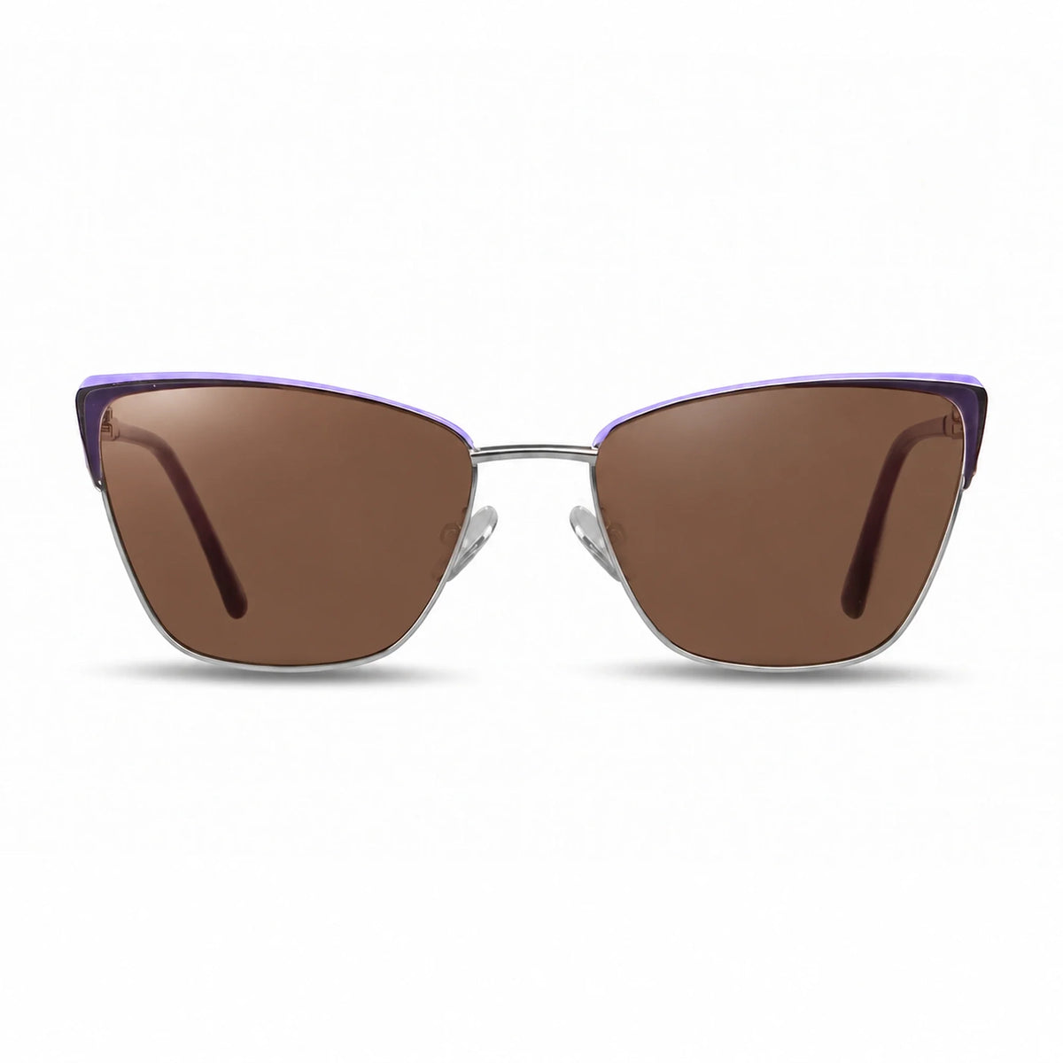 Fiore 3839 cat eye sunglasses, purple steel frame · ReFramed, photo 4 of 36 | Polarized UV400