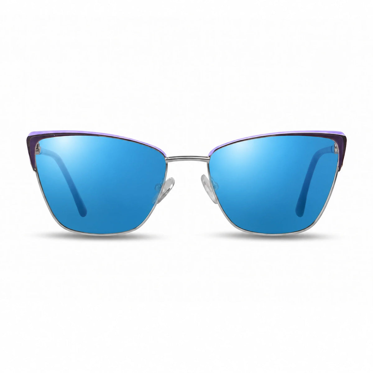 Fiore 3839 cat eye sunglasses, purple steel frame · ReFramed, photo 25 of 36 | Polarized UV400