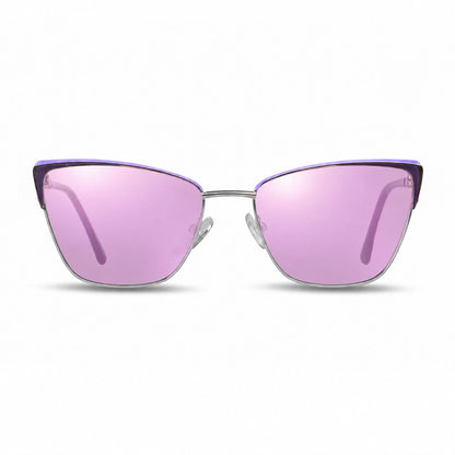 Fiore 3839 cat eye sunglasses, purple steel frame · ReFramed, photo 31 of 36 | Polarized UV400