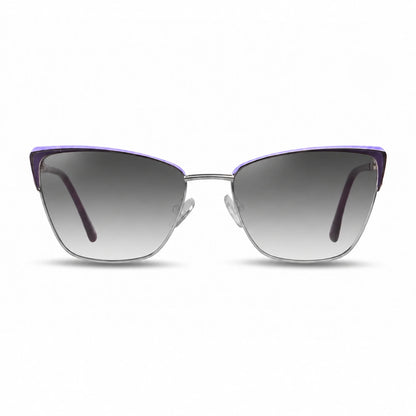 Fiore 3839 cat eye sunglasses, purple steel frame · ReFramed, photo 19 of 36 | Polarized UV400