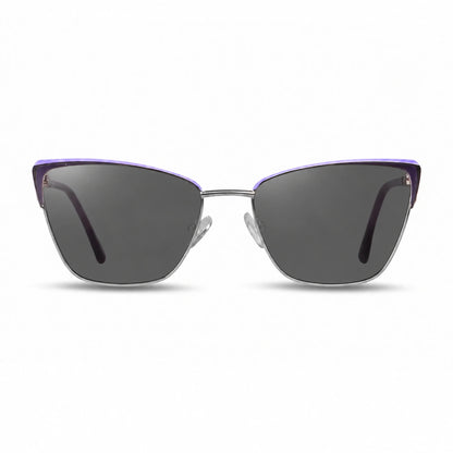 Fiore 3839 cat eye sunglasses, purple steel frame · ReFramed, photo 1 of 36 | Polarized UV400