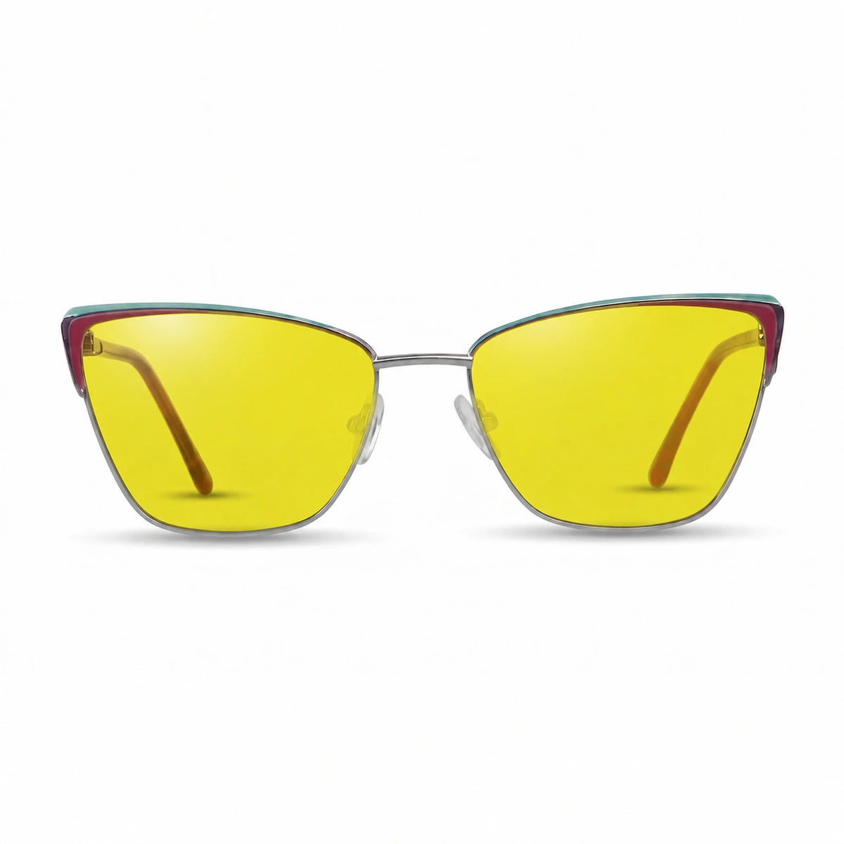 Fiore 3839 cat eye sunglasses, red steel frame · ReFramed, photo 10 of 36 | Polarized UV400