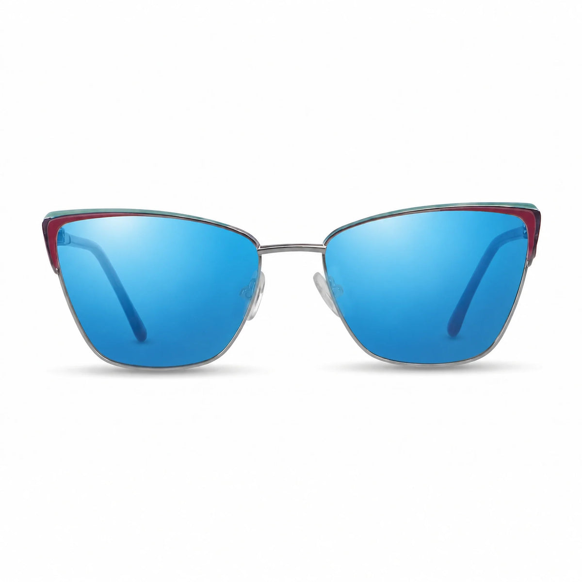 Fiore 3839 cat eye sunglasses, red steel frame · ReFramed, photo 25 of 36 | Polarized UV400
