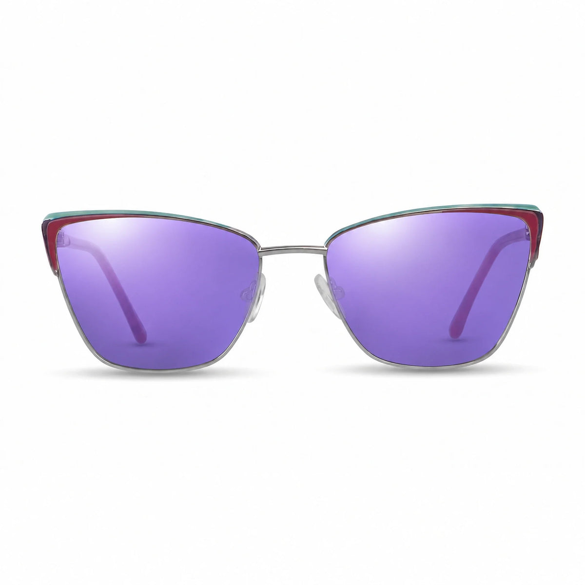 Fiore 3839 cat eye sunglasses, red steel frame · ReFramed, photo 34 of 36 | Polarized UV400