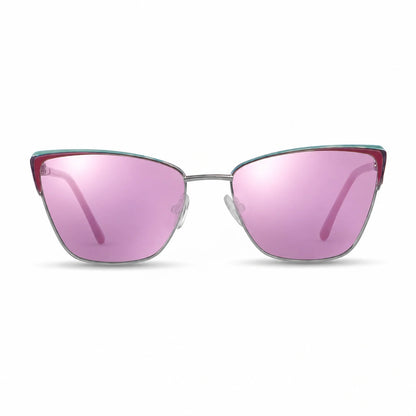 Fiore 3839 cat eye sunglasses, red steel frame · ReFramed, photo 31 of 36 | Polarized UV400