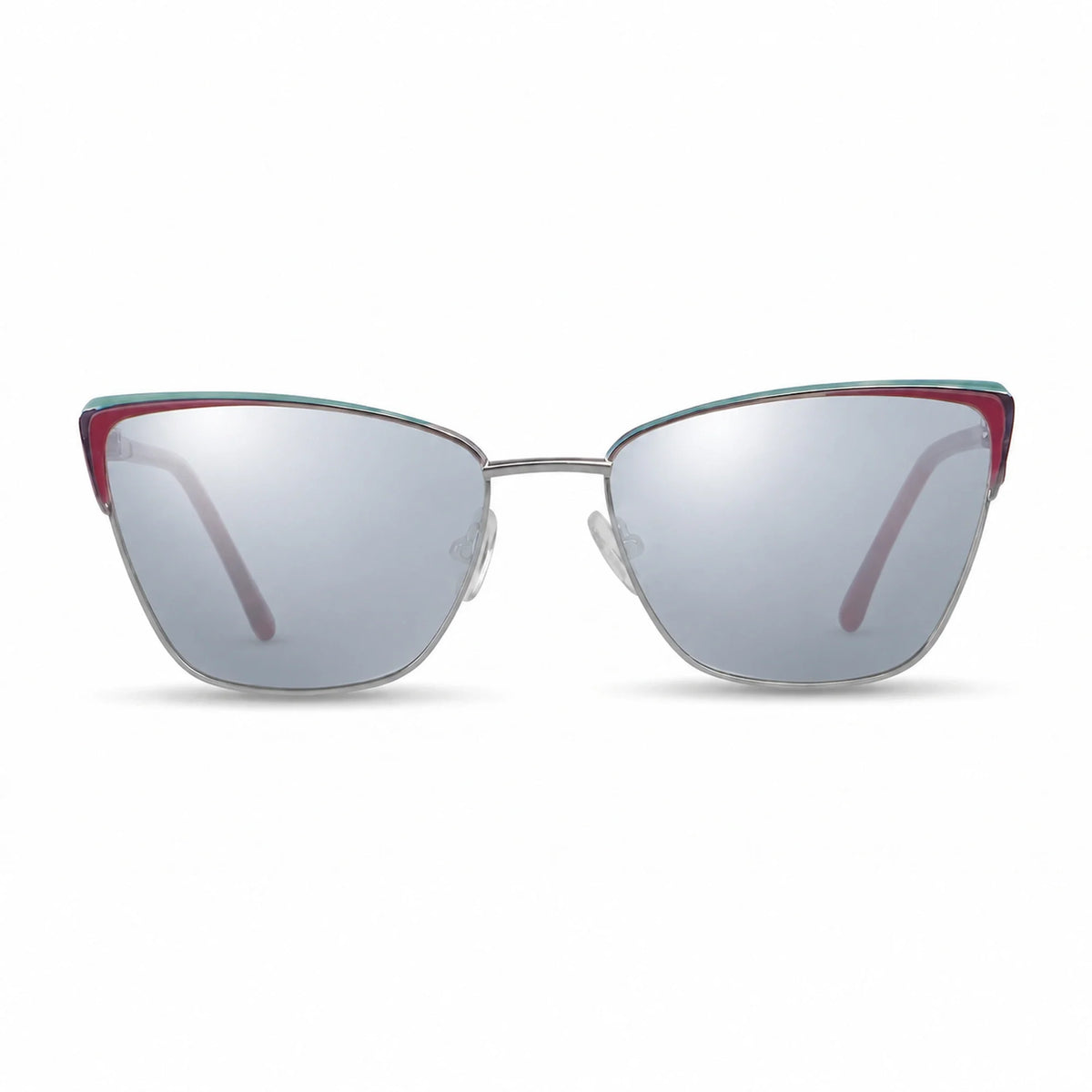 Fiore 3839 cat eye sunglasses, red steel frame · ReFramed, photo 28 of 36 | Polarized UV400