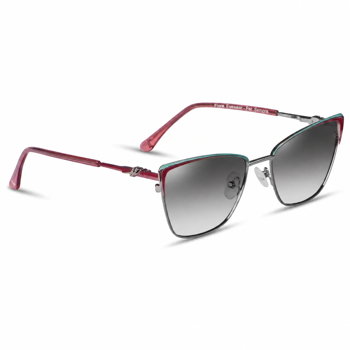 Fiore 3839 cat eye sunglasses, red steel frame · ReFramed, photo 20 of 36 | Polarized UV400