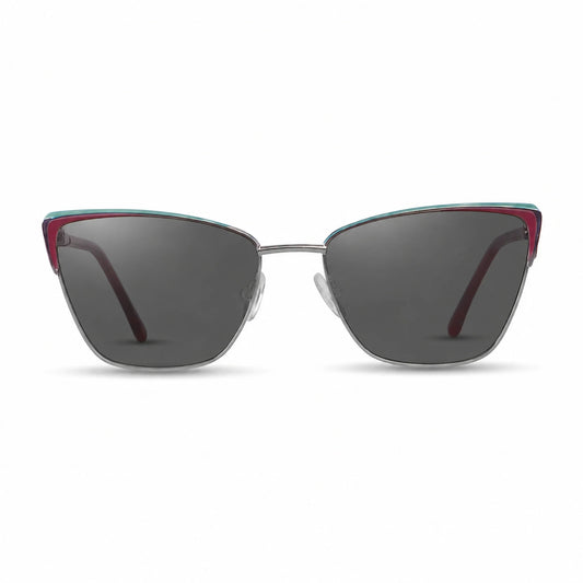 Fiore 3839 cat eye sunglasses, red steel frame · ReFramed, photo 1 of 36 | Polarized UV400