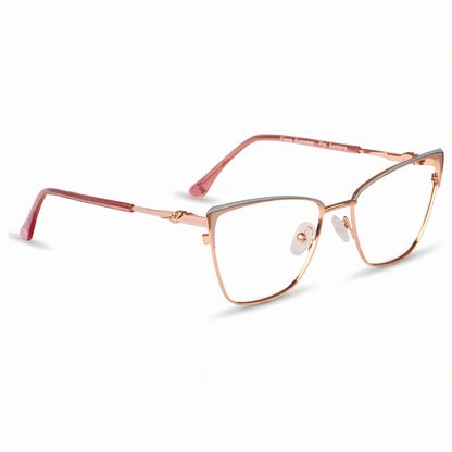 Fiore 3839 eyeglasses in pink gold – three-quarter view