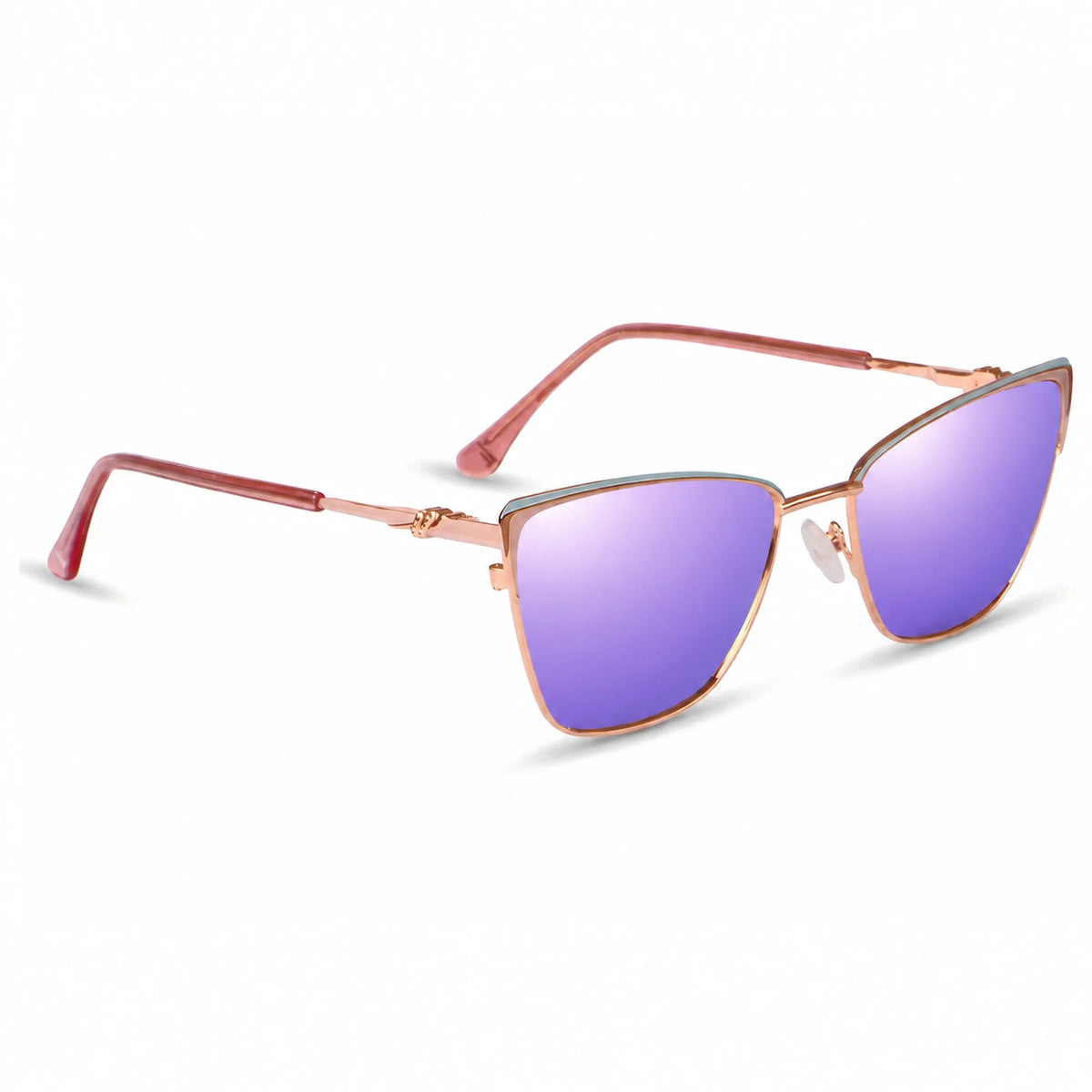 Fiore 3839 cat eye sunglasses, pink steel frame · ReFramed, photo 35 of 36 | Polarized UV400