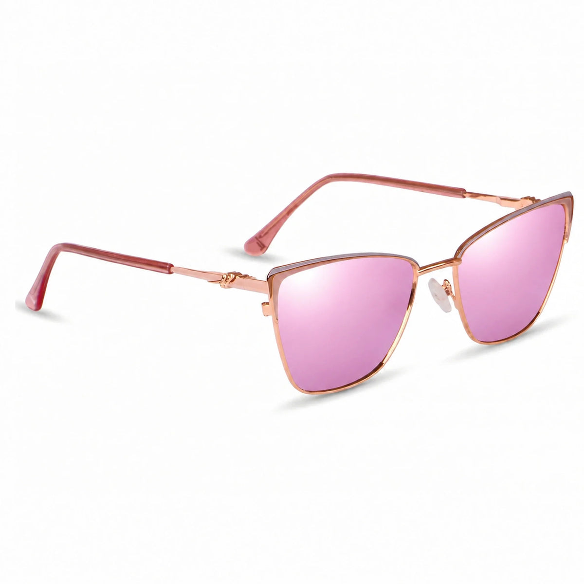 Fiore 3839 cat eye sunglasses, pink steel frame · ReFramed, photo 32 of 36 | Polarized UV400