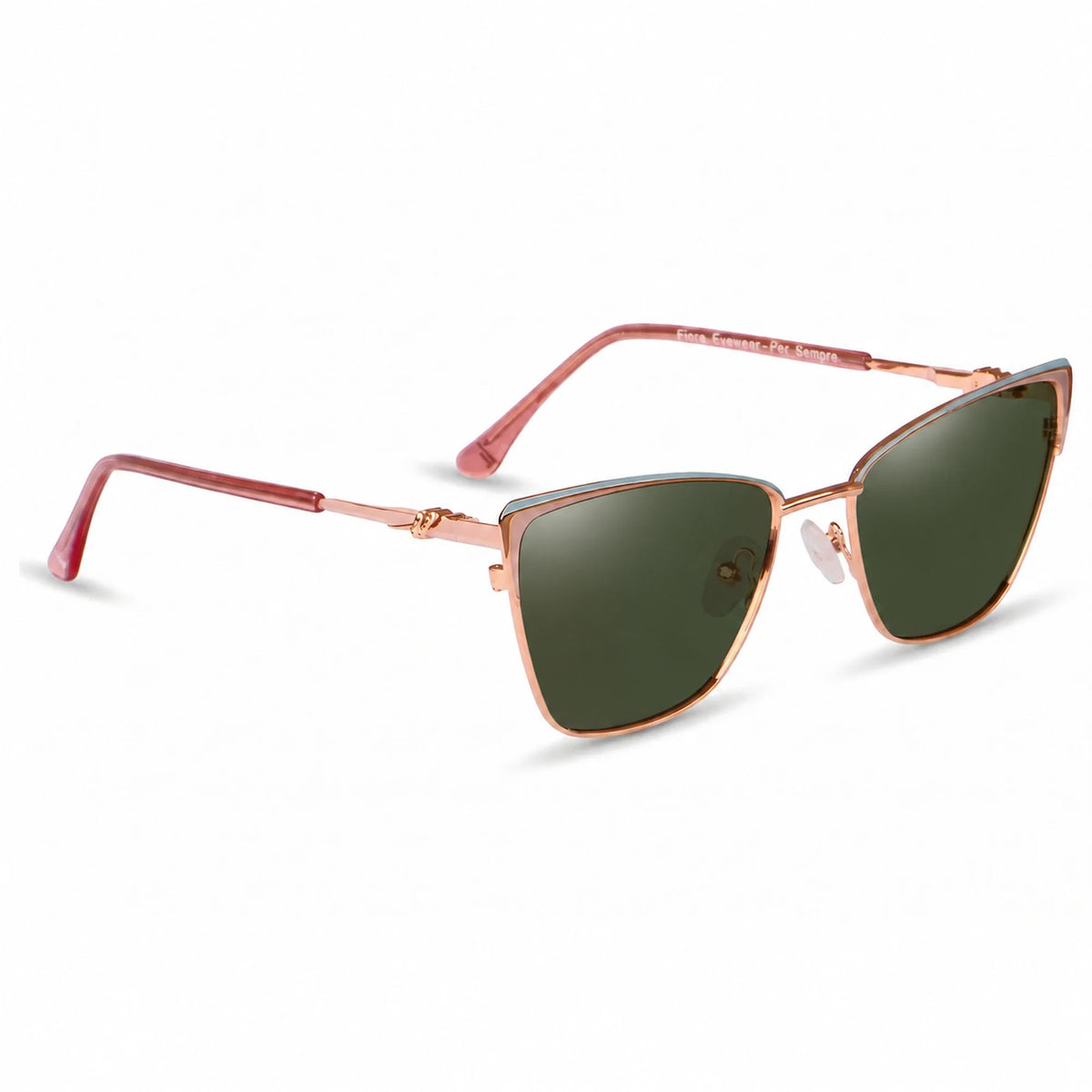 Fiore 3839 cat eye sunglasses, pink steel frame · ReFramed, photo 8 of 36 | Polarized UV400
