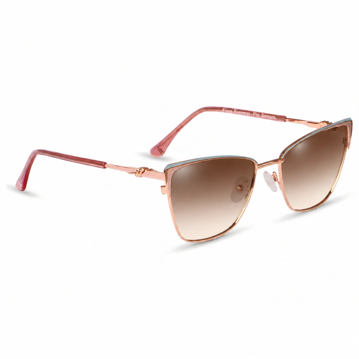 Fiore 3839 cat eye sunglasses, pink steel frame · ReFramed, photo 23 of 36 | Polarized UV400