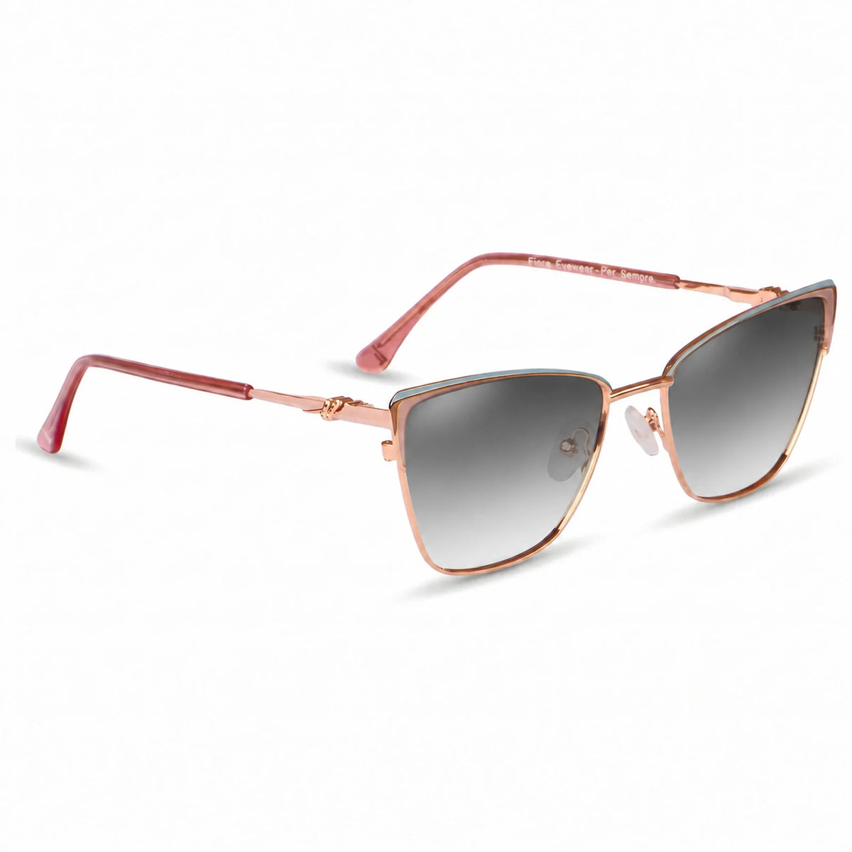 Fiore 3839 cat eye sunglasses, pink steel frame · ReFramed, photo 20 of 36 | Polarized UV400