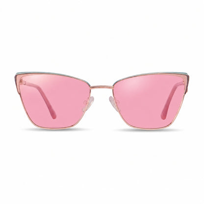 Fiore 3839 cat eye sunglasses, pink steel frame · ReFramed, photo 13 of 36 | Polarized UV400