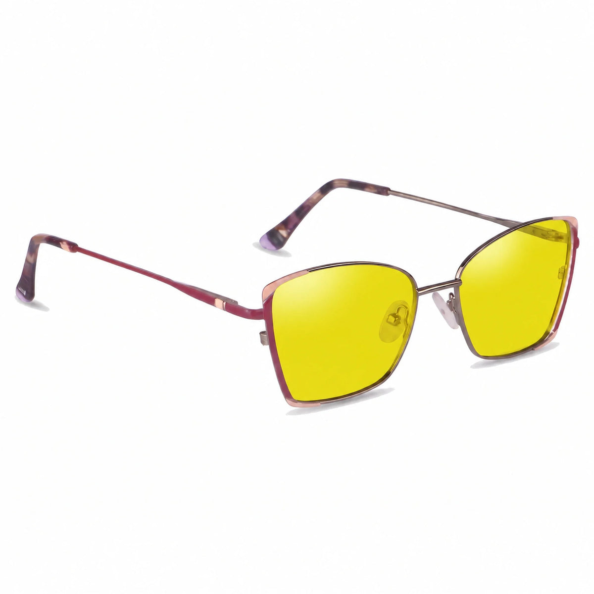 Fiore 3916 square cat eye sunglasses, silver steel frame · ReFramed, photo 11 of 36