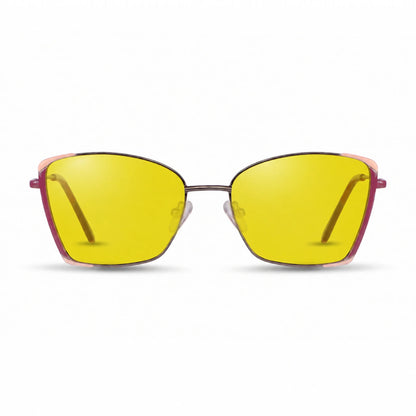 Fiore 3916 square cat eye sunglasses, silver steel frame · ReFramed, photo 10 of 36
