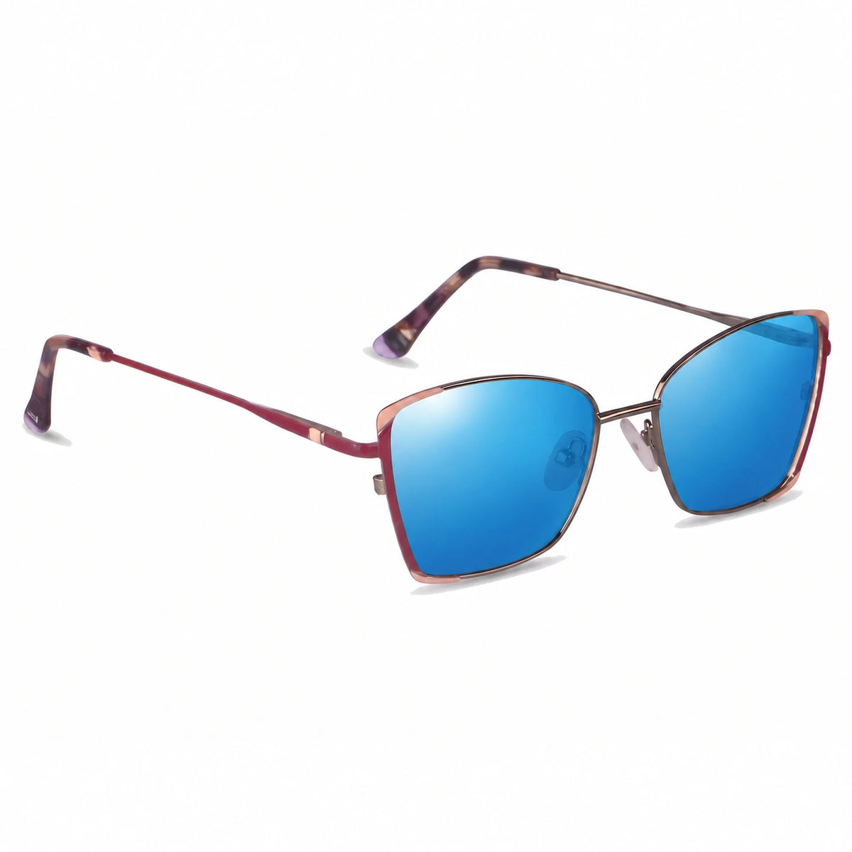 Fiore 3916 square cat eye sunglasses, silver steel frame · ReFramed, photo 26 of 36