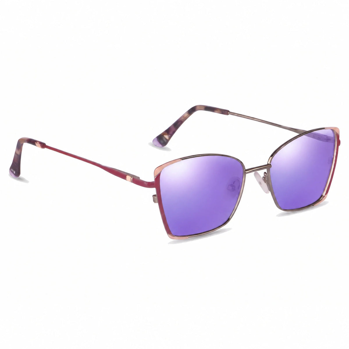 Fiore 3916 square cat eye sunglasses, silver steel frame · ReFramed, photo 35 of 36