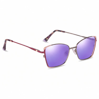 Fiore 3916 square cat eye sunglasses, silver steel frame · ReFramed, photo 35 of 36